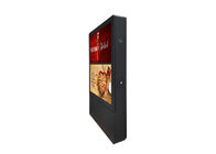 55 اینچ ال سی دی عمودی تبلیغات صفحه نمایش دوگانه در فضای باز دیجیتال توتم در فضای باز صفحه علامت دیجیتال LCD