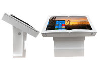 پایه کف با روشنایی بالا صفحه نمایش تبلیغاتی ال سی دی 55 اینچی اندروید / کیوسک لمسی ضد آب ویندوز در فضای باز