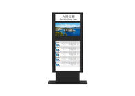 صفحه نمایش لمسی ال سی دی در فضای باز ایستگاه اتوبوس نمایشگر تبلیغاتی فوق نازک پایه 32 اینچی پایه دیجیتالی