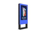 کیوسک دیجیتال ساینیج با باتری قابل حمل در فضای باز صفحه نمایش 55 اینچی LCD صفحه نمایش دیجیتال پوستر