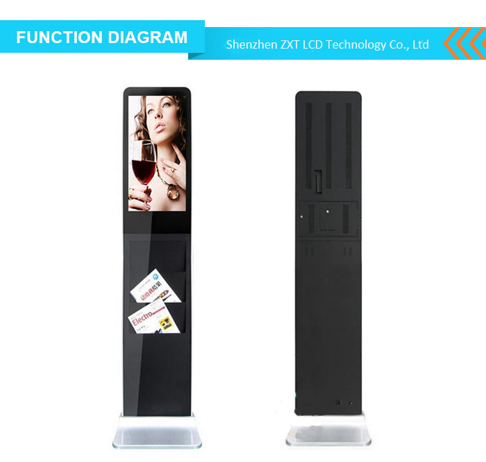 نمایشگر تبلیغاتی دیجیتال اطلاعات تعاملی کیوسک 21.5 اینچ الکترونیکی صفحه نمایش ال سی دی