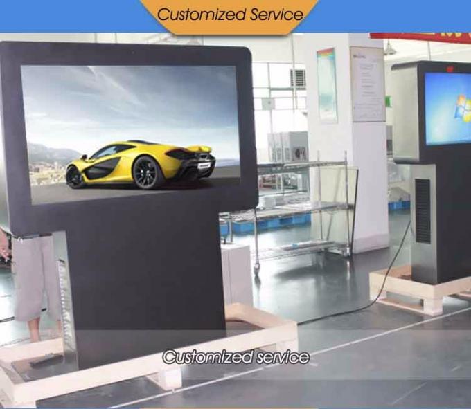 آخرین تکنولوژی لمسی Android Lcd Media Player 2000 Nits مانیتور 49 اینچ فرودگاه علامت های دیجیتال در فضای باز