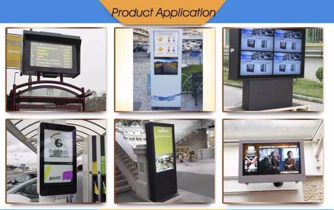 آخرین تکنولوژی لمسی Android Lcd Media Player 2000 Nits مانیتور 49 اینچ فرودگاه علامت های دیجیتال در فضای باز