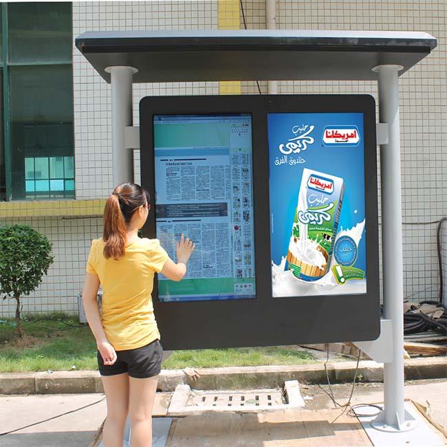 مانیتور نمایشگر دیجیتال ضد آب صفحه نمایش ال سی دی برای تبلیغات در فضای باز