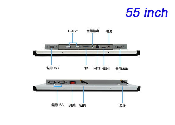 صفحه نمایش 55 اینچی اندروید برای سیگنال های دیجیتال، رابط های شرکتی، راه حل های خرده فروشی در مقیاس بزرگ و پانل های نمایشگاهی