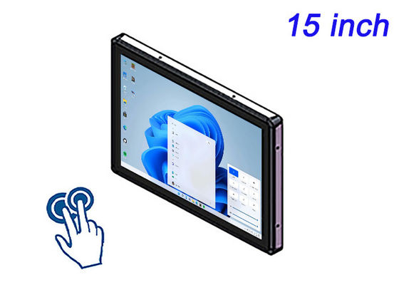 صفحه نمایش جاسازی شده ۱۵ اینچی ویندوز برای نظارت بر امنیت، اتوماسیون کارخانه، مدیریت انبار و نمایشگرهای حمل و نقل