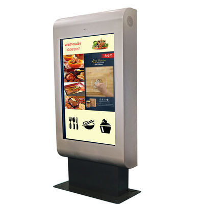 تبلیغات صفحه نمایش لمسی در فضای باز Kiosk LCD علامت های دیجیتال روشنایی بالا