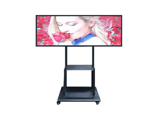 Floor Standing 75in Stretched Bar LCD Display Lcd Advertising Screen