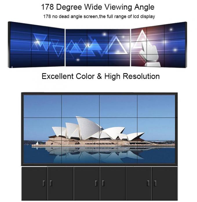 3X3 سامسونگ 700nits HD 3.9mm پایه طبقه تجاری رهبری نور پس زمینه صفحه نمایش ال سی دی